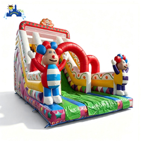 Toboggan gonflable commercial en PVC pour enfants LilyToys, aire de jeux gonflable extérieure pour parc d'attractions
