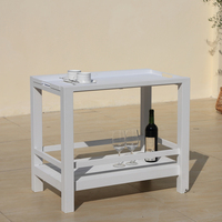 OSMEN DIVA Handcar avec table de rangement multifonctionnelle en aluminium pour l'extérieur Patio
