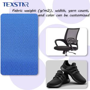 Tissu en maille respirante en polyester tricoté warp 3D, maille <span class=keywords><strong>sandwich</strong></span>, maille aérée pour chaise de bureau, siège de voiture, chaussures, sac d'école, épaule - Product Image 4