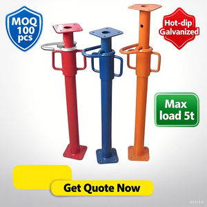 Puntales de Acero Galvanizado Ajustables para Andamios, Soportes de Acero para Herramientas de Construcción y Sistema de Encofrado - Product Image 3