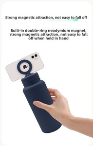 Gobelets isothermes en aluminium à double paroi SilverJet avec logo personnalisé, 18 oz et 32 oz, avec support pour téléphone, isolation thermique de 12 à 24 heures - Product Image 4