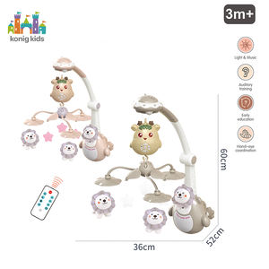 Konig Kids Télécommandé Téléphones musicaux pour bébés Jouets suspendus en feutre Cloche de lit rotative Mobile musical pour lit bébé - Product Image 2