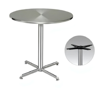 YY-A030 de table ronde moderne en acier inoxydable