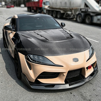 Capot avant en fibre de carbone double face de style V pour Toyota Supra A90 A91 MKV