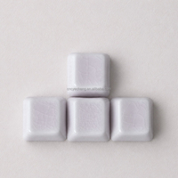 En stock – Touches de clavier en céramique craquelée rose, violette et blanche – Fabricant pour OEM