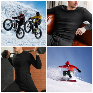 Vêtements de cyclisme thermiques Darevie Winter Custom Cycling Base Layer, vêtements de sport confortables à manches longues, <span class=keywords><strong>sous</strong></span>-vêtements thermiques pour le cyclisme - Product Image 6