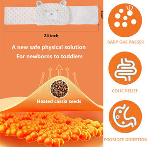 YISHUN Almohadilla Térmica de Linaza para Alivio de Cólicos y Gases en Recién Nacidos e Infantes, Cinturón Envolvente para Bebés con Calor Relajante 50x15cm - Product Image 3