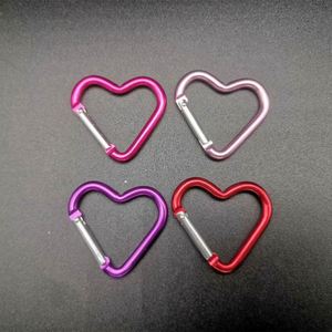 Heart-Shaped Love-Themed Aluminum Alloy Carabiner 4440Mm High Quality Climbing Backpack & <b>Water</b> <b>Bottle</b> <b>Clip</b> Hanging Buckle - Product Image 2