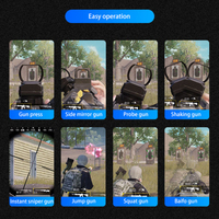 Manette de jeu mobile Manette de jeu Plastique L1R1 Claviers Téléphone Joystick Déclencheurs de tir et de visée Claviers de jeu Contrôleur pour PUBG