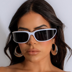 Lunettes de soleil Y2K punk roses tendance, style cyberpunk, pour hommes et femmes, 2026, idéales pour les fêtes, le cyclisme, la conduite et les sports - Product Image 2