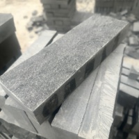 Dalles de granit blanc naturel G654 découpées sur mesure, flammées et polies, modernes, écologiques, pour la construction extérieure et l'aménagement paysager