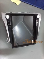 Autoradio Android 9, 4 go/128 go, Navigation GPS, lecteur multimédia stéréo, unité centrale, stéréo, pour voiture Toyota Camry Aurion (2012 à 2016), Style Tesla