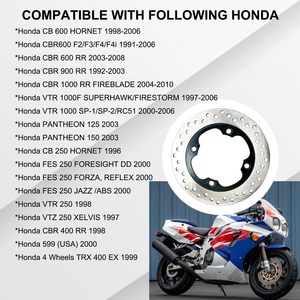 Disque de frein arrière de moto de 220 mm pour Honda CBR600 F2 F3 F4 F4i 1991-2006, <span class=keywords><strong>CBR600RR</strong></span> 2003-2008, CBR900RR 1992-2003 - Product Image 2