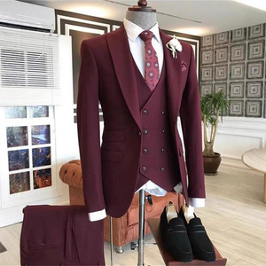 Trajes de Hombre <span class=keywords><strong>Azul</strong></span> Rey de 3 Piezas, Corte Slim, Estilo Italiano, para Novio, Padrinos de Boda, Blazer, Traje de Boda, Venta al Por Mayor - Product Image 3