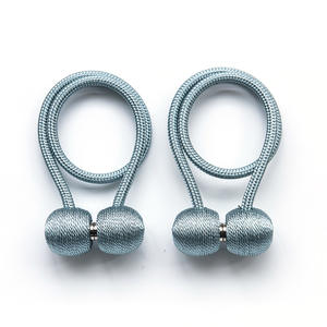 Curtain Accessories Home Decor Magnetic Curtain Clip Holders Hanging Ball Buckle Tiebacks Rope - Product Image 2