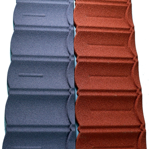 Plaques de <span class=keywords><strong>toiture</strong></span> métalliques durables par mauvais temps, tuiles de toit métalliques revêtues de pierre de haute qualité - Product Image 4