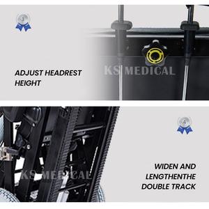 KSM-302 merdiven tırmanma tekerlekli sandalye devre dışı yetişkin manuel katlanır taşınabilir elektrikli tekerlekli sandalye merdiven asansörü - Product Image 3