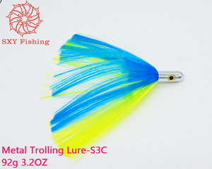 SXY FISHING S3C Leurre de pêche à la traîne en métal Appât de poisson à la traîne en haute mer Big Game Lure Leurre à tête de cuivre Appât d'eau salée Appât marlin - Product Image 4