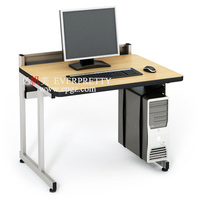 Bureaux d'ordinateur de style moderne avec cloison et support de processeur Ordinateurs portables d'occasion en gros Ordinateurs portables et ordinateurs Design de fantaisie