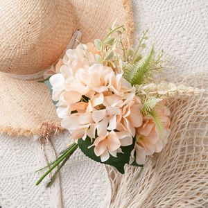 Bouquet d'hortensias artificiels Flower Island Dreams, fait main, pour décoration de mariage, fleurs transfrontalières - Product Image 1