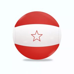 Customizable <b>Pink</b> Beach Ball Inflatable Kids Fun Toy White and Red Beach Ball for Summer - Product Image 1