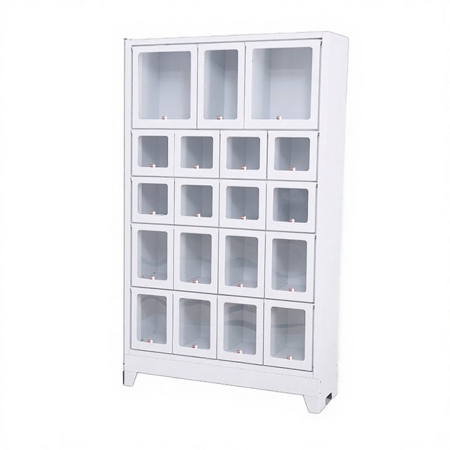 Customized Fully Automatic Lattice Cabinet Scan-Code Smart Vending Machine 22-inch Touchscreen 4G Network Self-Service Unmanned