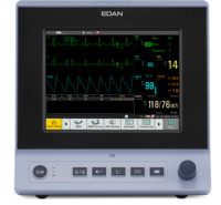 Edan X8 VET Veterinär-Multiparameter-Patientenmonitor Kompakter Touchscreen für Kleintierkliniken EKG NIBP SpO2 TEMP CO2