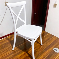 Chaise en plastique pour enfants avec dossier en X, chaise empilable pour la salle à manger, la chambre, le jardin, l'école