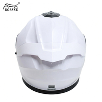 Casque de moto modulaire rétro en ABS certifié DOT avec double visière et fermeture rapide