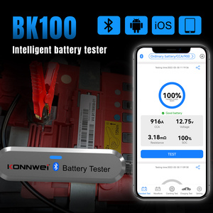 Konnwei bk100 6-12V pin xe <span class=keywords><strong>Tester</strong></span> Pin Clip <span class=keywords><strong>Tester</strong></span> Analyzer ô tô cricuit Điện áp <span class=keywords><strong>Tester</strong></span> cho phổ xe động cơ - Product Image 5