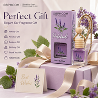 8ml autoparfum glazen flesje met houten dop, hangende autoluchtverfrisser, essentiële olieverdamper voor achteruitkijkspiegel, luxe cadeau