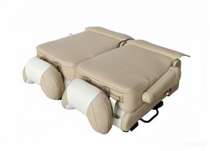 Siège de voiture pliable Autoliuma Adventure en cuir PU avec ceintures de sécurité intégrées à 3 points, accoudoir et base rotative - Product Image 6