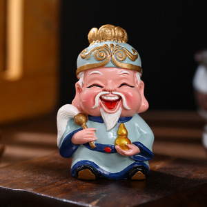 Juego de figuras del Dios de la Riqueza, 5 piezas, decoración Feng Shui para sala de estar, regalo para el hogar - Product Image 3