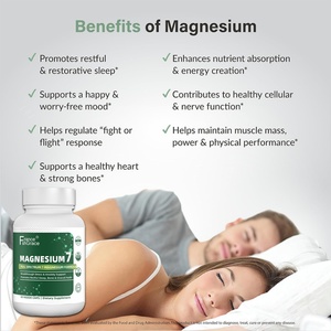 Suplemento de Magnesio Premium para Mejorar el Sueño, la Salud Muscular y Cardíaca con Vitamina Magnesio, 60 Cápsulas - Product Image 4