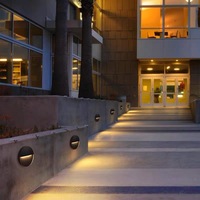 Lumière circulaire extérieure étanche simple LED escalier couloir étape lumière jardin décoratif paysage lumière
