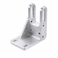 Soporte de Sensor CNC en Forma de L de Aluminio con Orificios Ranurados para Montaje de Detección con Interruptor Fotoeléctrico de Barra Industrial