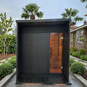 Cabine de sauna extérieure de luxe pour 6 personnes |   Intérieur en cèdre rouge signature et extérieur en cèdre de <span class=keywords><strong>DuraCool</strong></span> |   Spa moderne pour jardin - Product Image 5