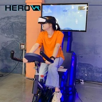Simulateur VR HEROVR pour salle de sport intérieure 360 °   Simulateur de vélo de sport 4D à réalité virtuelle avec grand écran LED