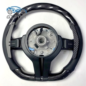 Volante in Fibra di Carbonio con LED per BMW Serie G20 G30, in Pelle Traforata con Cuciture Tricolore <span class=keywords><strong>M</strong></span> e Finiture in Carbonio per Corse - Product Image 2