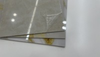 Haute brillance 1220x2440mm 3mm 4mm panneau mural en pvc pvc marbre uv feuille lamina artificielle de marmol