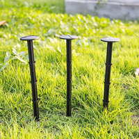 Noir 16cm1000 pièces piquets de jardin en plastique ancres paysage clous ancres tentes paysage ancrage pointes