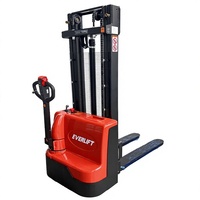 Nouveau transpalette électrique piétonnier certifié CE de 1,5 tonne, type Walkie, chariot élévateur entièrement motorisé, capacité de 2 tonnes, mini