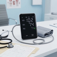 Meilleur tensiomètre numérique Famidocc pour auto-tests à domicile, tensiomètre intelligent pour le bras supérieur, haute précision, rechargeable