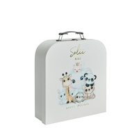 Boîte cadeau de luxe haut de gamme en carton rigide avec finition mate, design personnalisé, pour chaussures et vêtements de nouveau-né, logo personnalisé en PU