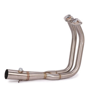 Slip 0n tubo di collegamento anteriore sistemi di scarico completi tubo per Kawasaki <span class=keywords><strong>Vulcan</strong></span> <span class=keywords><strong>S</strong></span> 650 650S S650 VN650 EN650 2015 2016 2017 2018 <span class=keywords><strong>2019</strong></span> anno - Product Image 3