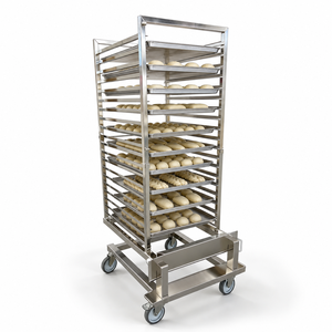 <span class=keywords><strong>Chariot</strong></span> de boulangerie commercial sur mesure à 20 niveaux en acier inoxydable pour four rotatif, fournisseur pour cuisines d'hôtel - Product Image 2