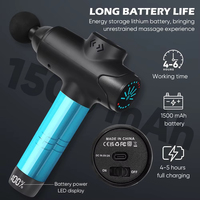 Pistolet de Massage de forme physique avec la chaleur et le stimulateur musculaire froid physiothérapie puissant pistolet de Massage de Vibration Fascia Machine