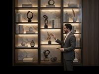 Éclairage d'Armoire pour Vitrine, Bibliothèque, Éclairage Sous Armoire, Lumière LED à Double Émission Latérale YBLCFG-23