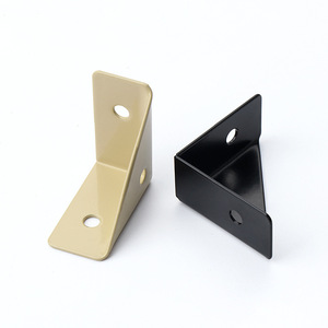 Triangle Support Iron Corner Bracket 90 Degree For Cabinets <b>Tables</b> Chairs Durable Powder Coated - Product Image 2