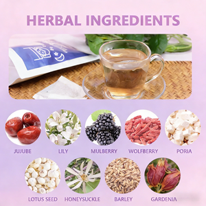 OEM Sleep <b>Tea</b> Herbal Blend for Relaxation Jujube Lily Mulberry Wolfberry Natural Vegan GMO Free 20 <b>Tea</b> Bags 5g Each <b>Box</b> - Product Image 6